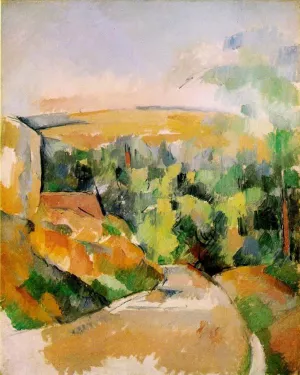 A Bend in the Road by Paul Cezanne - Hand-Painted Oil Painting Reproduction