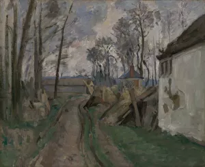A Village Road near Auvers by Oil Painting Reproduction