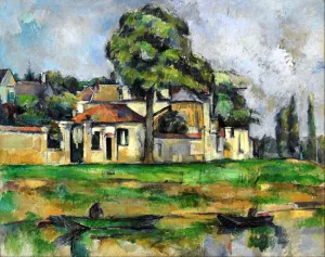Main Product Photo of Banks of the Marne Painting by Paul Cezanne
