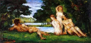Bathers 5 by Paul Cezanne Oil Painting Reproduction