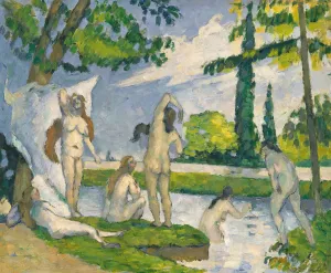 Bathers by Paul Cezanne - Hand-Painted Oil Painting Reproduction
