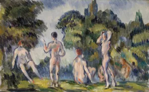 Bathers by Paul Cezanne Oil Painting Reproduction