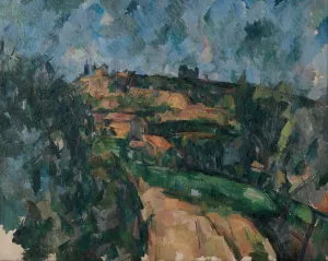 Bend Of The Road At The Top Of The Chemin Des Lauves by Paul Cezanne - Hand-Painted Oil Painting Reproduction