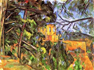 Chateau Noir by Paul Cezanne - Hand-Painted Oil Painting Reproduction