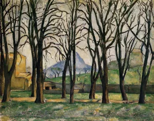 Chestnut Trees at the Jas de Bouffan by Paul Cezanne - Hand-Painted Oil Painting Reproduction