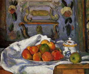 Dish of Apples by Paul Cezanne Oil Painting Reproduction
