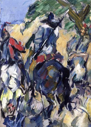 Main Product Photo of Don Quijote, Seen from the Rear Painting by Paul Cezanne