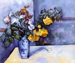 Flowers in a Vase by Paul Cezanne Oil Painting Reproduction
