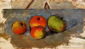 Four Apples by Paul Cezanne - Hand-Painted Oil Painting Reproduction