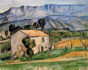 Houses in Provence, Near Gardanne by Paul Cezanne - Hand-Painted Oil Painting Reproduction