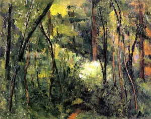 In the Woods by Paul Cezanne Oil Painting Reproduction