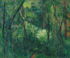 Interior of a forest by Paul Cezanne - Hand-Painted Oil Painting Reproduction
