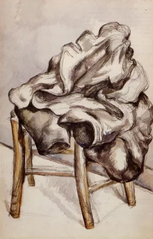 Jacket on a Chair by Paul Cezanne - Hand-Painted Oil Painting Reproduction