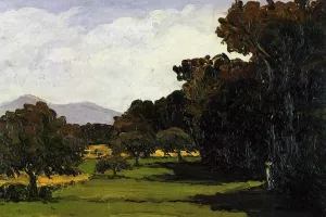 Main Product Photo of Landscape Near Aix-en-Provence Painting by Paul Cezanne