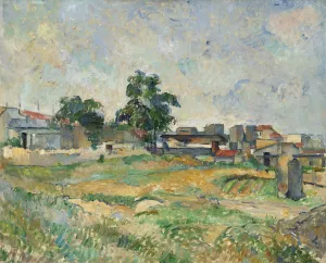 Landscape near Paris by Paul Cezanne - Hand-Painted Oil Painting Reproduction