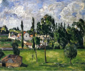 Landscape with a Canal by Paul Cezanne - Hand-Painted Oil Painting Reproduction