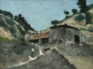 Landscape with Water Mill by Oil Painting Reproduction