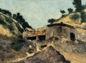 Landscape with Watermill by Paul Cezanne - Hand-Painted Oil Painting Reproduction