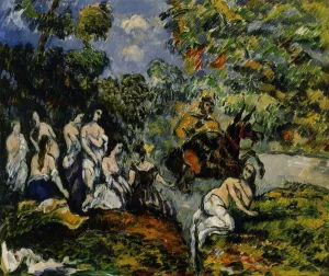 Legendery Scene by Paul Cezanne - Hand-Painted Oil Painting Reproduction