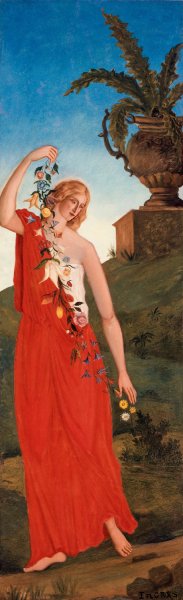 Main Product Photo of Les quatre saisons - Le printemps Painting by Paul Cezanne