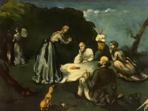 Main Product Photo of Luncheon on the Grass Painting by Paul Cezanne