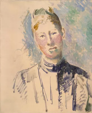 Madame Cezanne by Paul Cezanne - Hand-Painted Oil Painting Reproduction