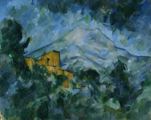 Mont Sainte-Victoire and Chateau Noir by Paul Cezanne Oil Painting Reproduction