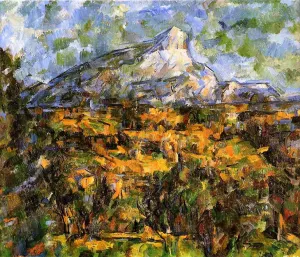 Mont Sainte-Victoire Seen from Les Lauves by Paul Cezanne - Hand-Painted Oil Painting Reproduction