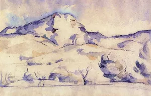 Mont Sainte-Victoire by Paul Cezanne - Hand-Painted Oil Painting Reproduction