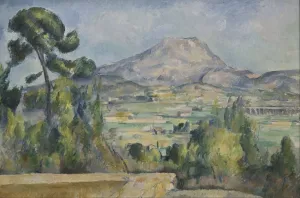Montagne Saint-Victoire by Paul Cezanne - Hand-Painted Oil Painting Reproduction