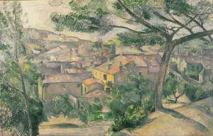 Morning View of L'Estaque Against the Sunlight by Oil Painting Reproduction