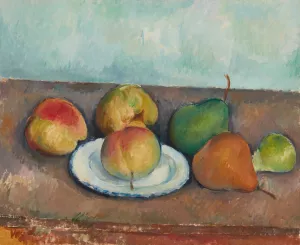 Nature morte; pommes et poires by Paul Cezanne - Hand-Painted Oil Painting Reproduction