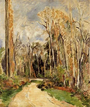 Path at the Entrance to the Forest by Paul Cezanne - Hand-Painted Oil Painting Reproduction