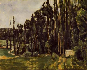 Poplars by Paul Cezanne - Hand-Painted Oil Painting Reproduction