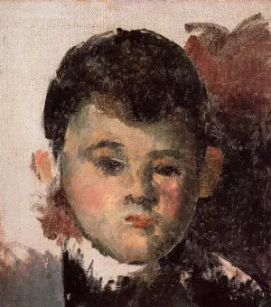 Portrait of the Artist's Son (unfinished) by Paul Cezanne - Hand-Painted Oil Painting Reproduction