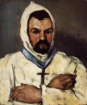 Portrait of Uncle Dominique as a Monk by Paul Cezanne - Hand-Painted Oil Painting Reproduction