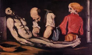 Main Product Photo of Preparation for the Funeral also known as The Autopsy Painting by Paul Cezanne