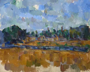 Riverside by Paul Cezanne - Hand-Painted Oil Painting Reproduction