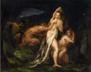 Satyres and Nymphs by Paul Cezanne - Hand-Painted Oil Painting Reproduction