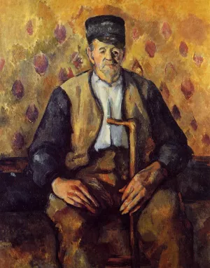 Seated Peasant by Paul Cezanne - Hand-Painted Oil Painting Reproduction