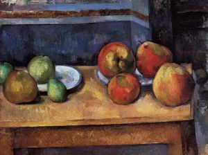 Still Life - Apples and Pears by Paul Cezanne - Hand-Painted Oil Painting Reproduction
