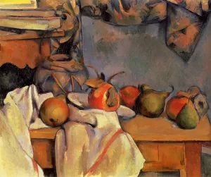 Still Life with Pomegranate and Pears by Paul Cezanne Oil Painting Reproduction