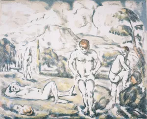 The Bathers by Paul Cezanne - Hand-Painted Oil Painting Reproduction