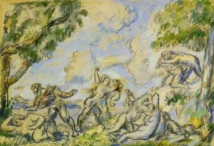 The Battle of Love by Paul Cezanne - Hand-Painted Oil Painting Reproduction
