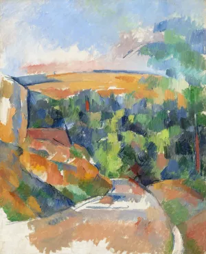 The Bend in the Road by Paul Cezanne - Hand-Painted Oil Painting Reproduction