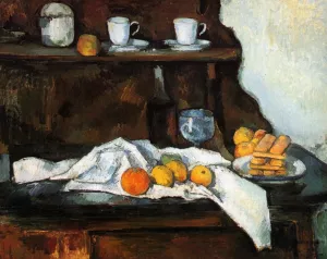 The Buffet by Paul Cezanne - Hand-Painted Oil Painting Reproduction