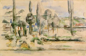 The Chateau de Medan by Paul Cezanne - Hand-Painted Oil Painting Reproduction
