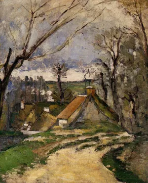 The Cottages of Auvers by Oil Painting Reproduction