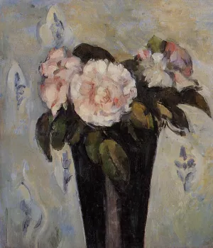 The Dark Blue Vase by Paul Cezanne Oil Painting Reproduction