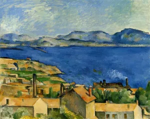 The Gulf of Marseille Seen from L'Estaque by Paul Cezanne - Hand-Painted Oil Painting Reproduction